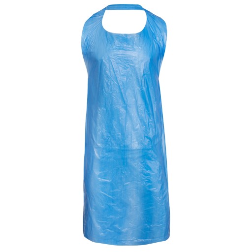 FARTUCH PRZEDNI FOLIOWY HDPE NIEBIESKI 100 SZT