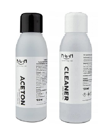 Aceton+Cleaner ZESTAW 2x 100ml+GRATIS Waciki