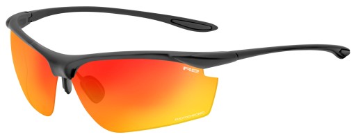 Okulary R2 Peak Pomarańczowe Szkła-Czarne Ramki