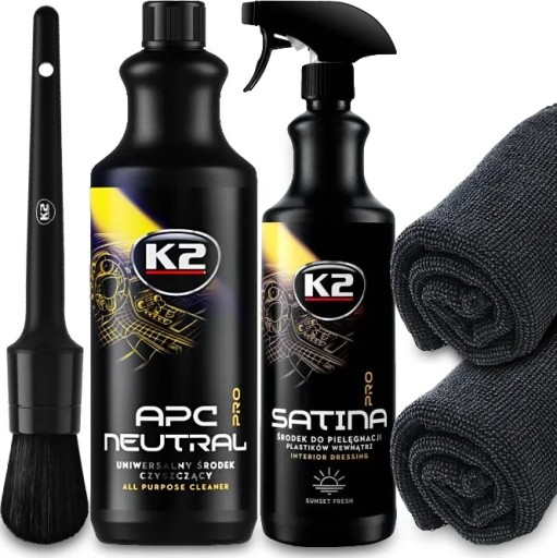 ZESTAW DO PIELĘGNACJI WNĘTRZA K2 APC + SATINA