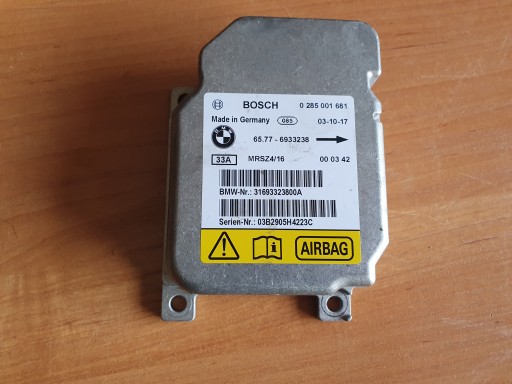 BMW 3 E46 Moduł Sensor Poduszek AIRBAG X5 E53 6933238