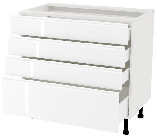 FREDDI BASIC biały połysk b_S90_4S szafka kuchenna stojąca