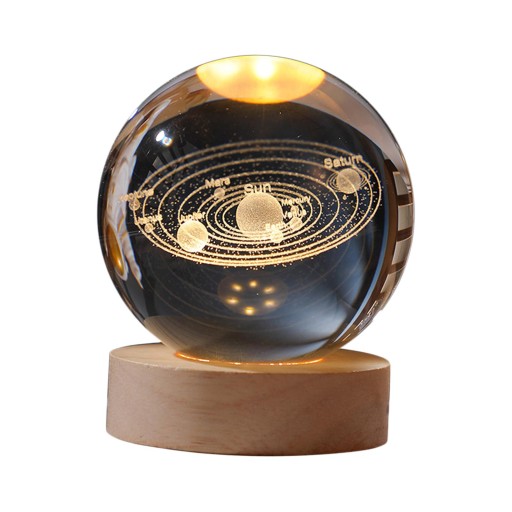 3D Night Lamp Educational Light Solar System