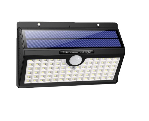 LAMPA SOLARNA Z CZUJNIKIEM RUCHU GARAŻU PRZEJŚCIA ŚCIENNA PANEL