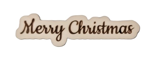Drewniany napis Merry Christmas