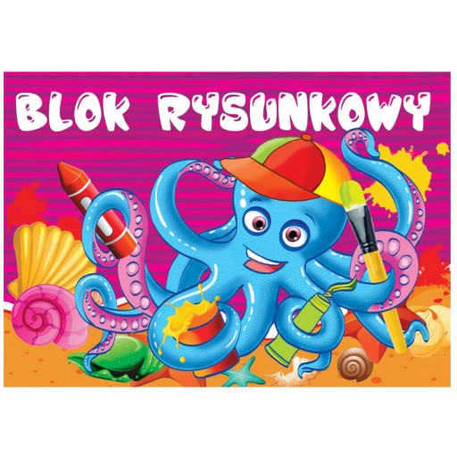 Blok rysunkowy biały A3 szkolny 20 arkuszy Protos