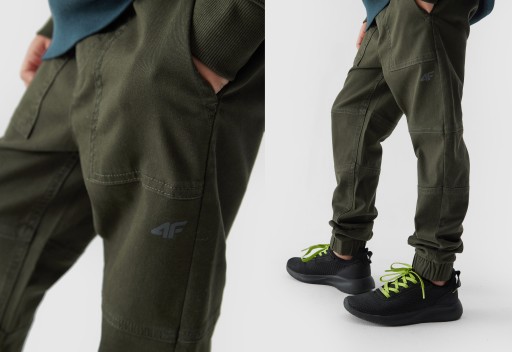 4F SPODNIE CHŁOPIĘCE JOGGERY CASUAL DRESY