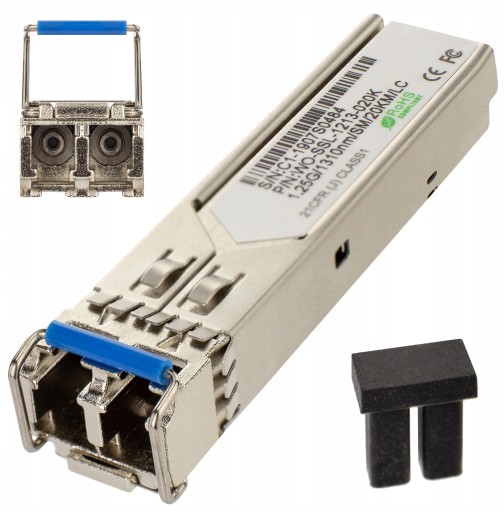 Moduł SFP wkładka miniGBIC SM LC duplex 20km 1Gbps