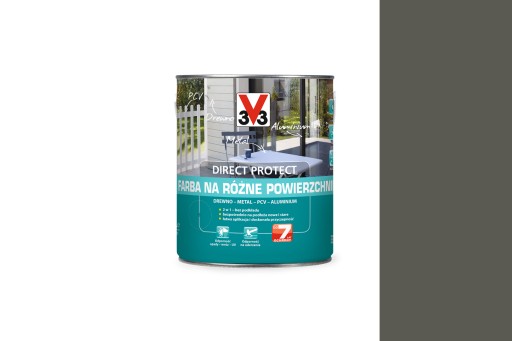 FARBA WIELOPOWIERZCHNIOWA V33 DIRECT PROTECT PIASKOWY ANTRACYT 2,5L