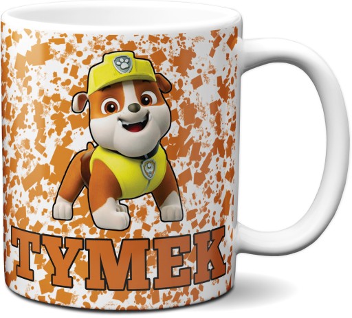 KUBEK PSI PATROL RUBBLE PRZEDSZKOLE DZIECKO+IMIĘ