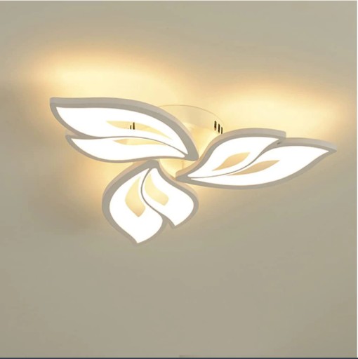 LAMPA SUFITOWA PLAFON LED PŁATKI MAGNOLII 40W