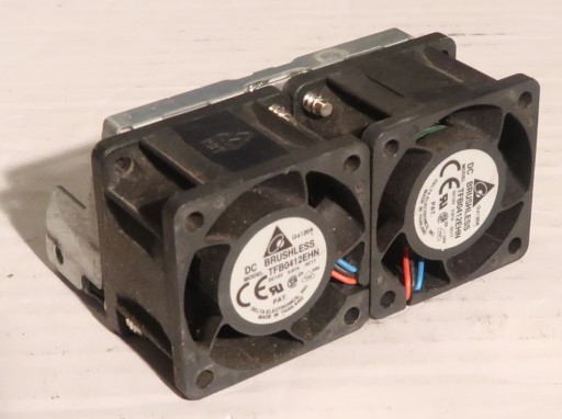 Moduł, zespół 2x wentylator 12V 0,87A 40x40x28mm