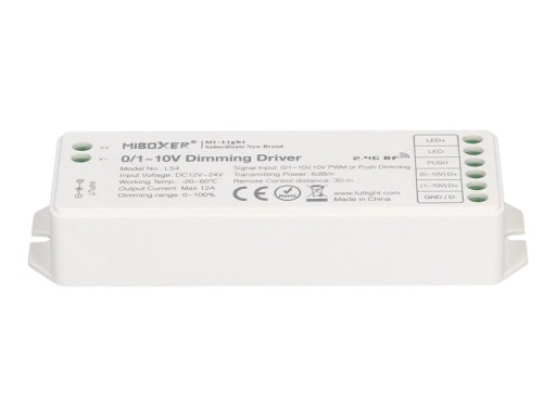 Sterownik LED MiLight 8-stref MONO 0-10V 1-10V PWM