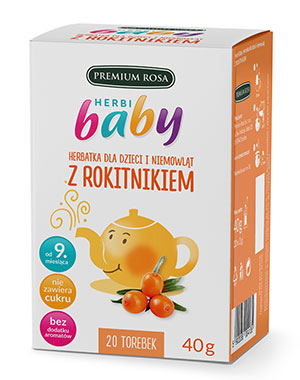 Premium Rosa Herbi Baby Herbatka z Rokitnikiem Dla
