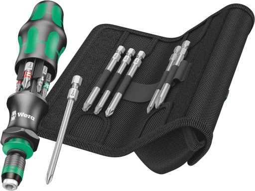 Wera Kraftform , Screwdriver with Bit Magazine, 13-Piece Set