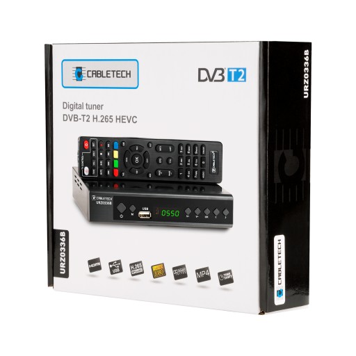 Tuner dekoder DVB-T2 H.265 Cabletech URZ0336B