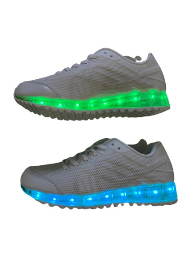 ŚWIECĄCE BUTY LED BIAŁE LEDOWE ADIDASY z PODŚWIETLANIEM PODESZWY tu r.40