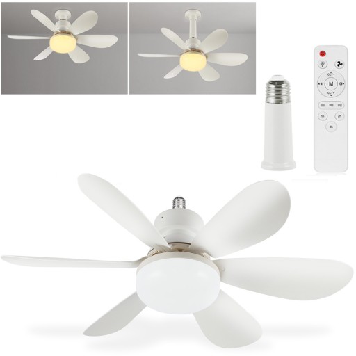 WENTYLATOR SUFITOWY WIATRAK PLAFON LAMPA LED 52 CM Z PILOTEM