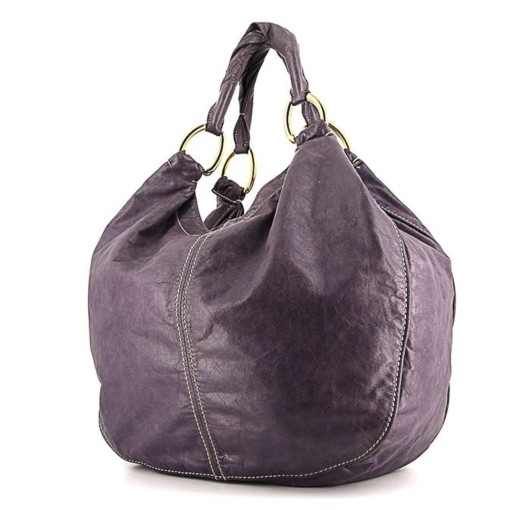 miu miu ORYGINALNA SHOPPER BAG LEATHER PURPLE