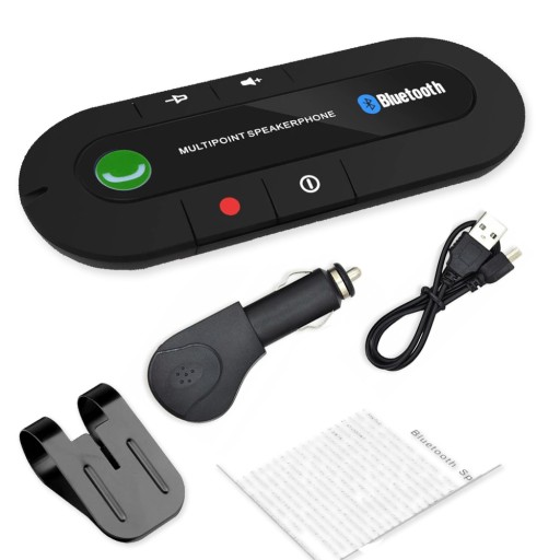 ZESTAW GŁOŚNOMÓWIĄCY SAMOCHODOWY BLUETOOTH
