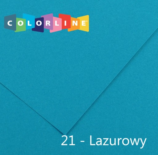 OZDOBNY PAPIER wizytówkowy 50x65mm 150g CANSON lazurowy KARTON 10 ARKUSZY
