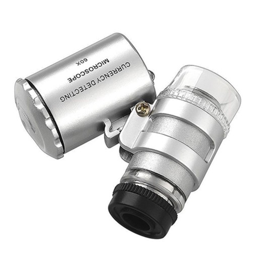 LUPA JUBILERSKA PROFESJONALNA MINI MIKROSKOP LED