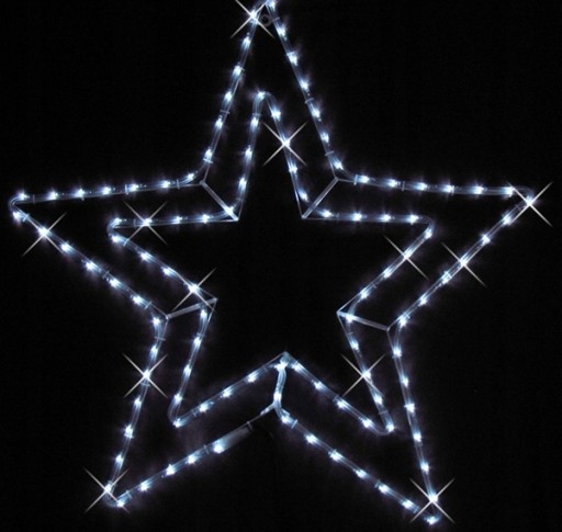 GWIAZDA ŚWIECĄCA ŚWIĄTECZNA LED WĄŻ CHOINKOWY 60cm