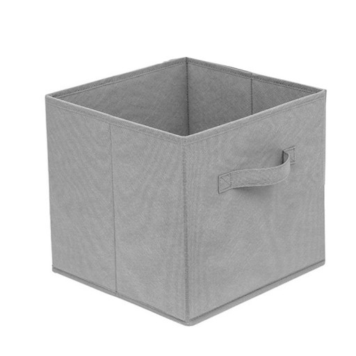 Eleganckie Pudełko Tekstylne 31x31x31 Szare Organizer