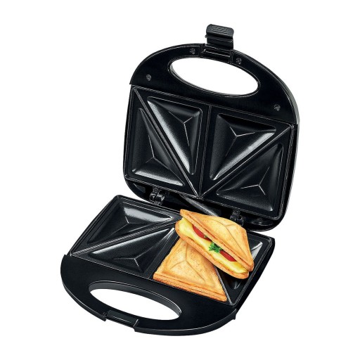 Opiekacz Do Kanapek Toster Sandwich 750W Czarny Certyfikat Dekra Hoffen