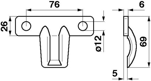 Docisk kosy Claas 6mm