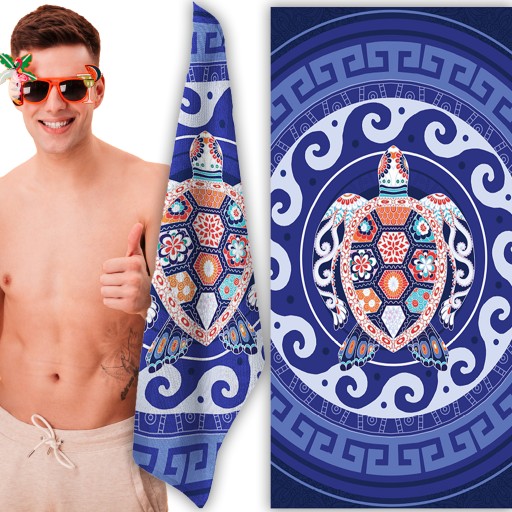 RĘCZNIK PLAŻOWY KĄPIELOWY DUŻY SZYBKOSCHNĄCY 70x140 BASEN PLAŻA