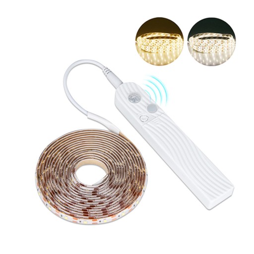 Taśma LED na baterie USB czujnik ruchu 5M zimny