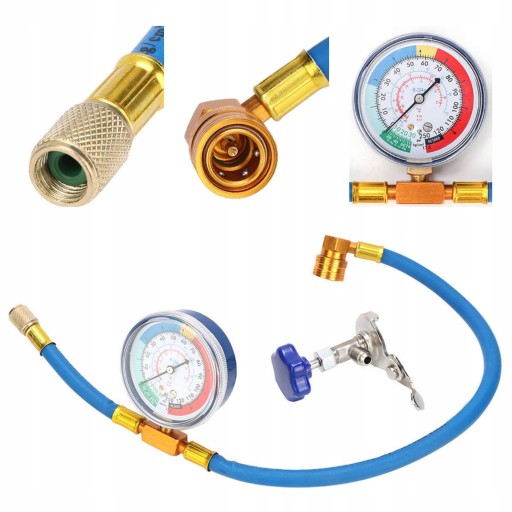 PRZEWOD Z MANOMETREM DO NAPELNIANIA R134A FIXCLI