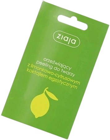 ZIAJA PEELING DO TWARZY LIMONKOWO-CYTRUSOWY Energetyzujące nuty zapachowe
