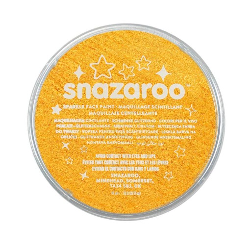 FARBA DO TWARZY BŁYSZCZĄCA ŻÓTA 18ML SNAZAROO