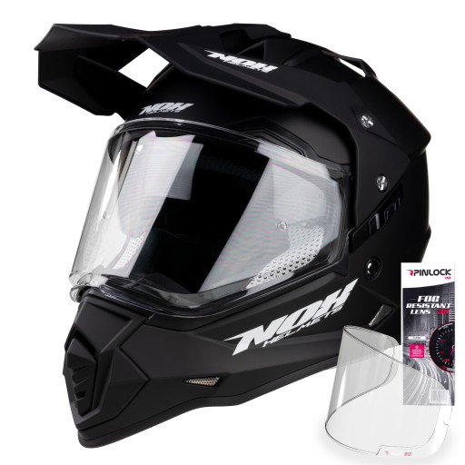 NOX NOWOCZESNY KASK CROSS SZYBA BLENDA + PINLOCK L