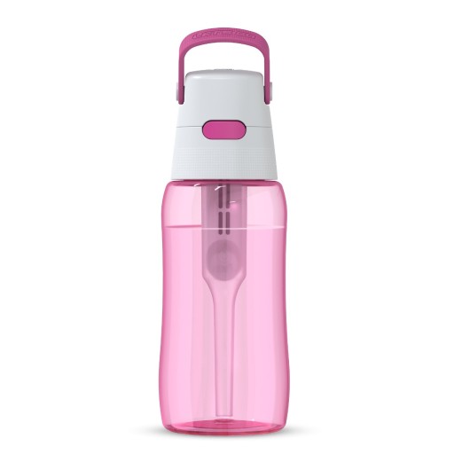 Butelka na Wodę Filtrująca 0,5l Solid Barwiony Zbiornik Flamingowa Różowa
