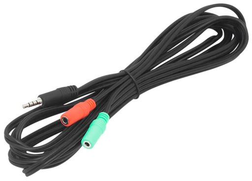 Kabel Rozdzielacz Jack 3.5 - 2x gniazdo jack 3.5