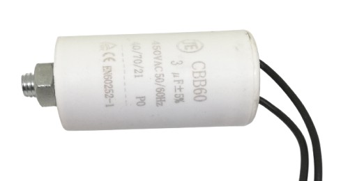 Kondensator silnikowy rozruchowy 3uF/450VAC CBB60
