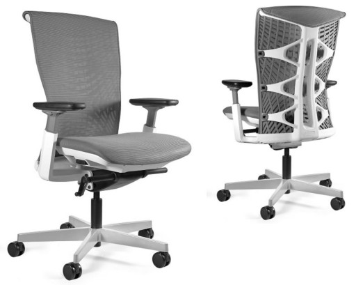 Fotel biurowy REYA - WHITE ergonomiczny Synchron