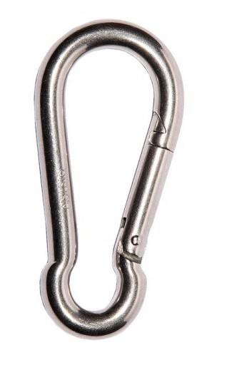 Karabińczyk zatrzaskowy karabinek 6mm - 10 szt