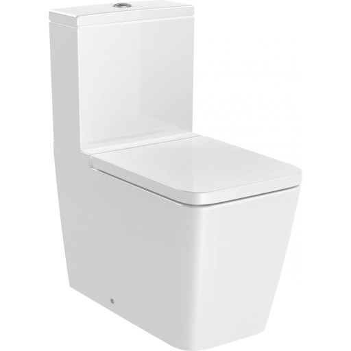 MISKA WC KOMPAKTOWA RIMLESS ROCA INSPIRA SQUARE