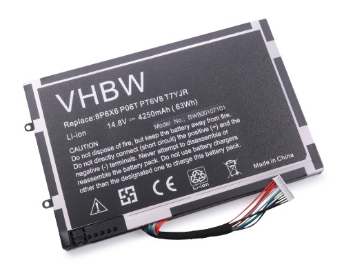 Bateria do Dell Alienware M14x R2, P06T, P06T001