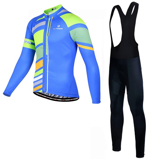 Getry Spodnie Rowerowe Bluza Ocieplany Zestaw Męski Z Wkładką Żelową 3XL