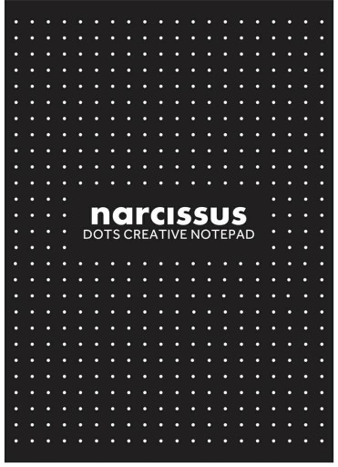 Blok biurowy w kropki A4 60kartek czarny NARCISSUS