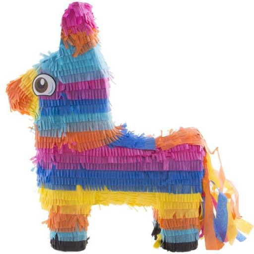 piniata OSIOŁEK pinata OSIOŁ na urodziny TĘCZOWY