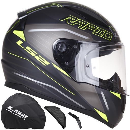 KASK MOTOCYKLOWY LS2 FF353 RAPID II ROKKU SYSTEM PINLOCK ECE 22.06