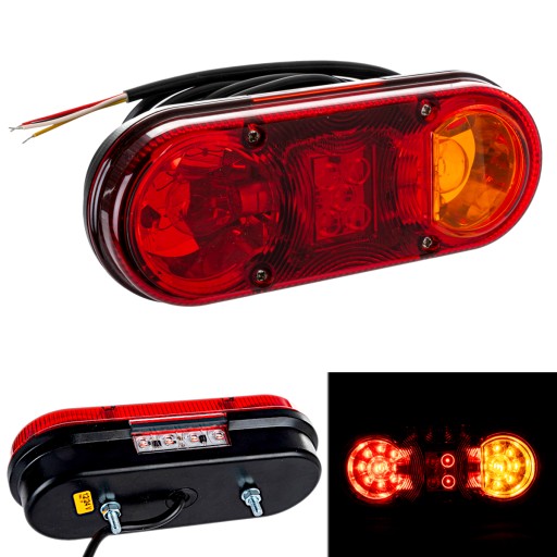 Lampa tylna przyczepy zespolona LED 12V 24V Lewa
