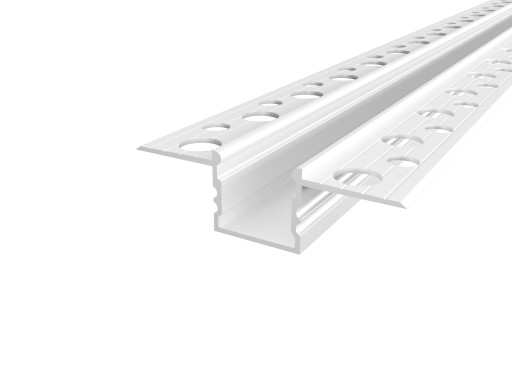 PROFIL LED Aluminiowy PODTYNKOWY GŁĘBOKI DO PŁYT GK GIPSOWYCH BIAŁY 1 METR