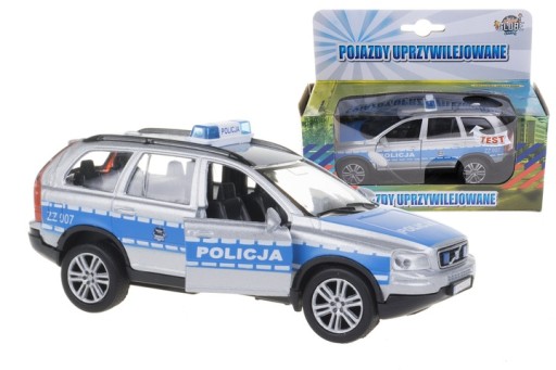 POLICJA PL RADIOWÓZ METAL ŚWIATŁO DŹWIĘK+ GRATIS